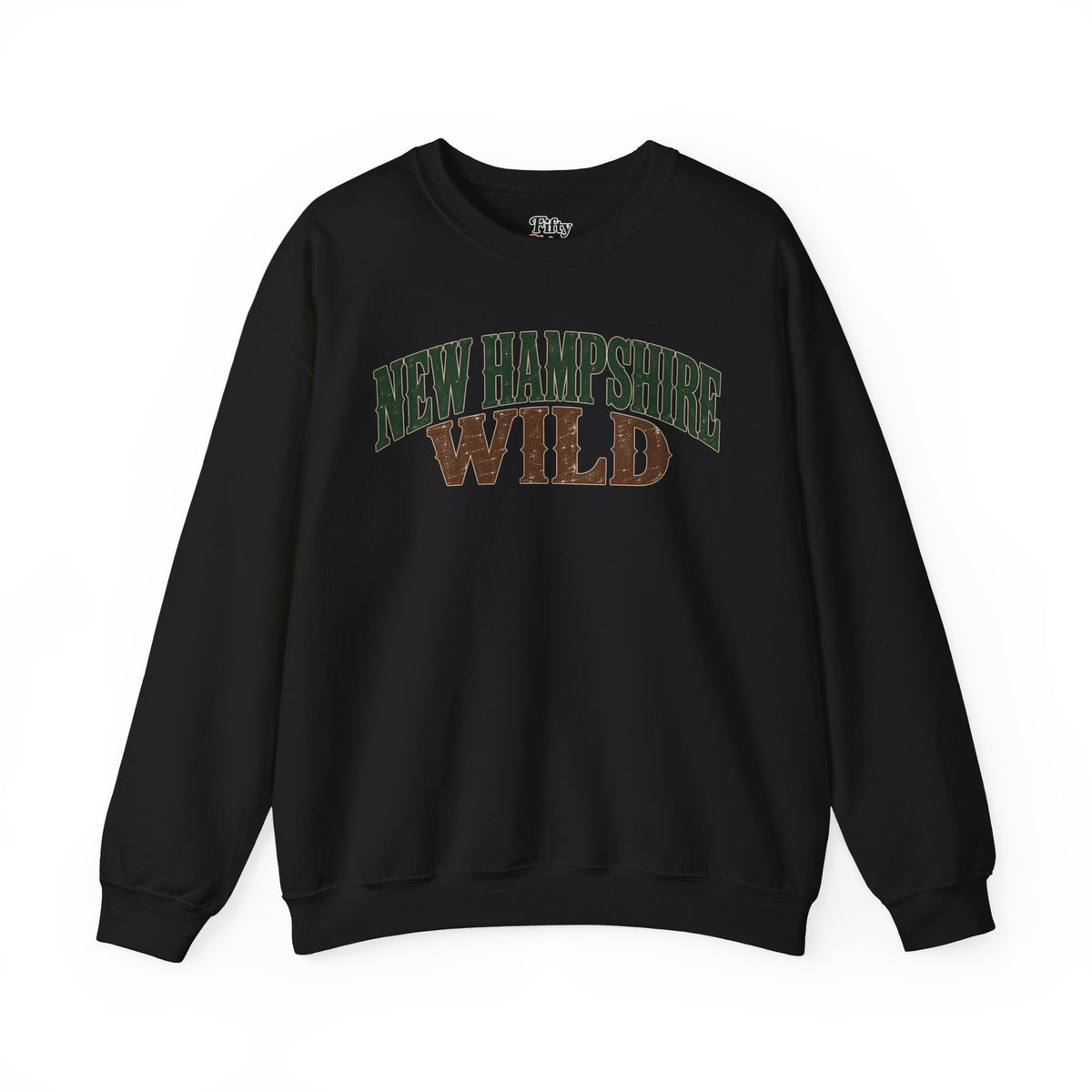 New Hampshire Wild Unisex Crewneck Sweatshirt State Name Graphic