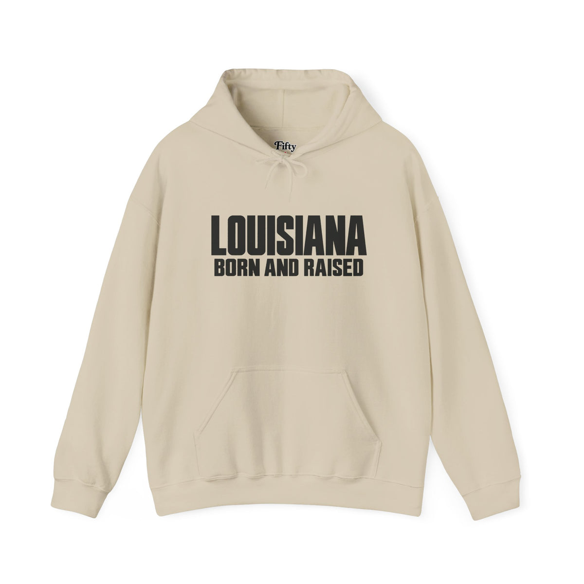 Louisiana Born and Raised Modern Unisex Hoodie Graphic