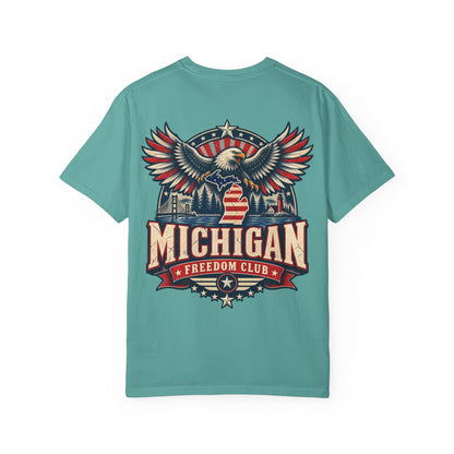 Michigan Freedom Club Unisex Comfort Color 1717 Streetwear Graphic Tee