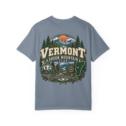 Vermont Green Mountain Club Unisex Comfort Color 1717 Streetwear Graphic Tee