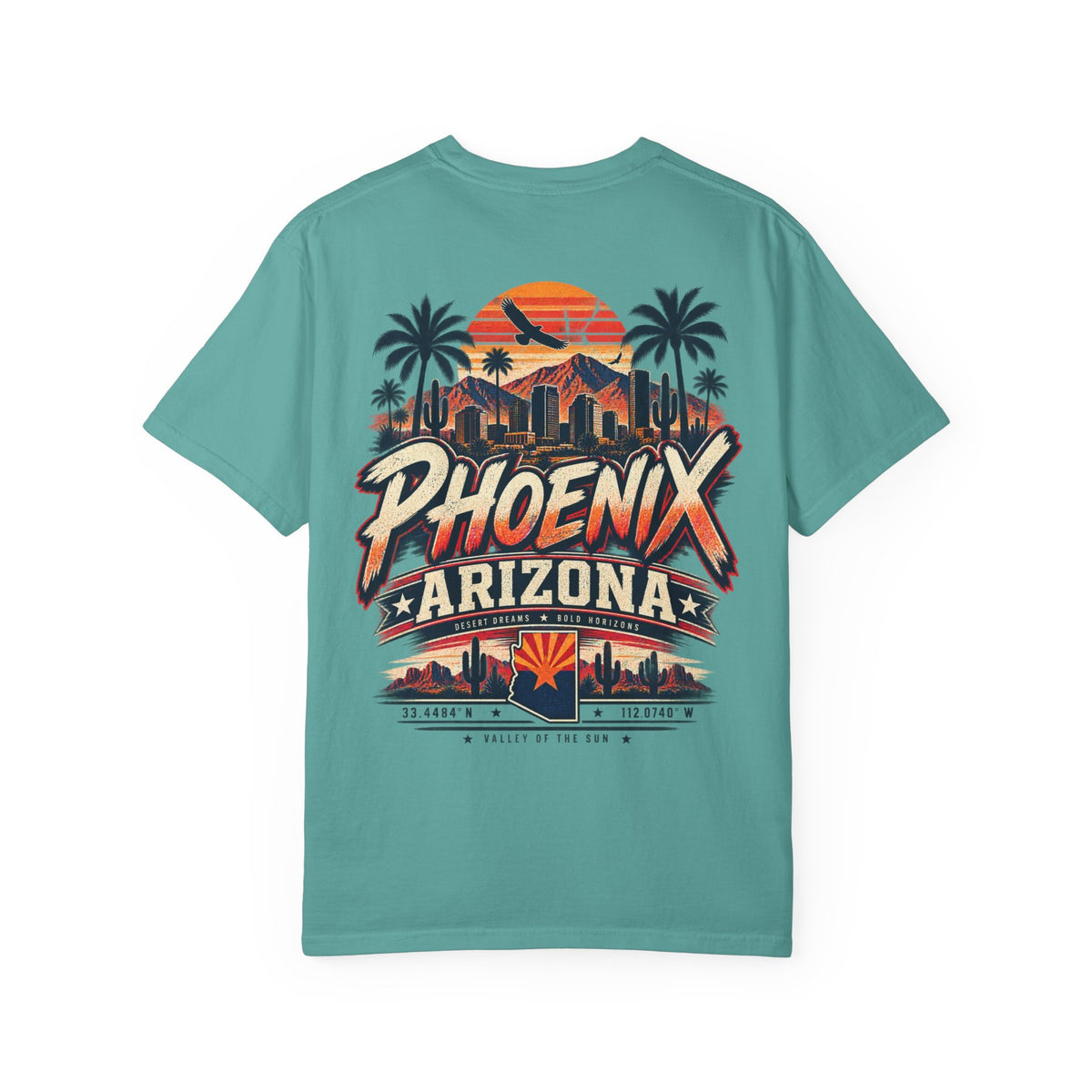 Phoenix Arizona Streetwear  Unisex Comfort Color 1717 Streetwear Graphic Tee