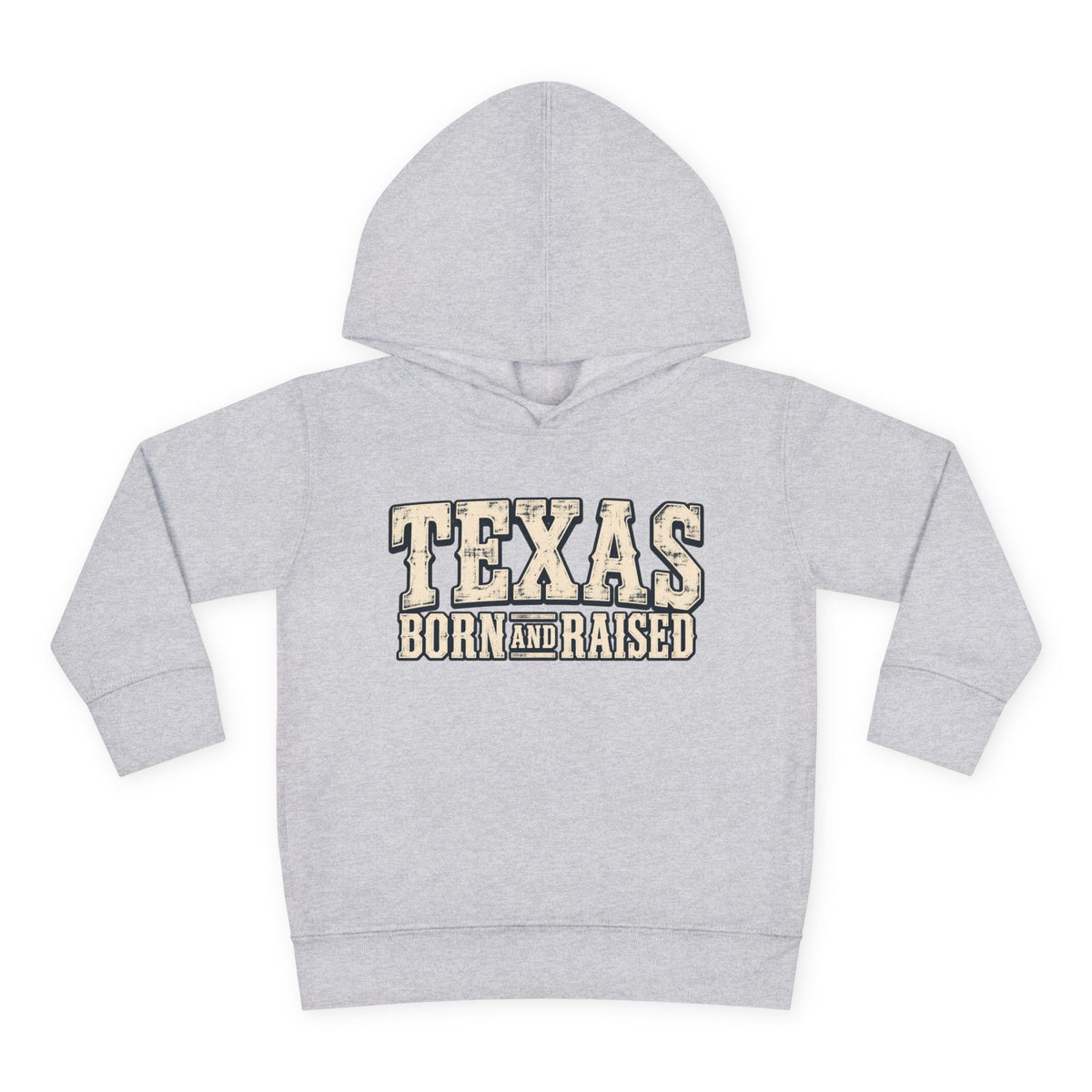 Texas Born and Raised Old-School Ranch Heritage Unisex Toddler Pullover Fleece Hoodie