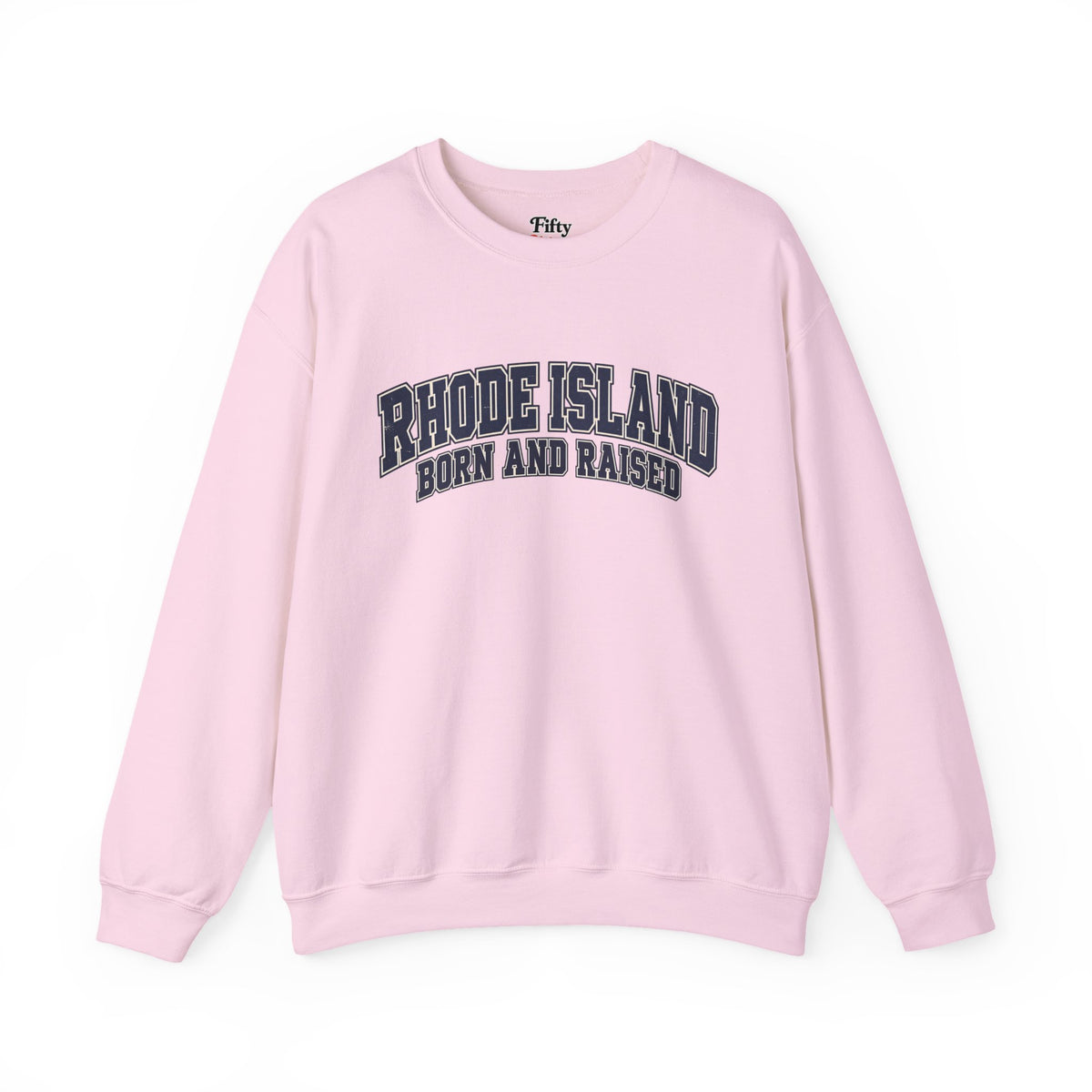Rhode Island Born and Raised Old-School Athletic Unisex Sweatshirt Graphic