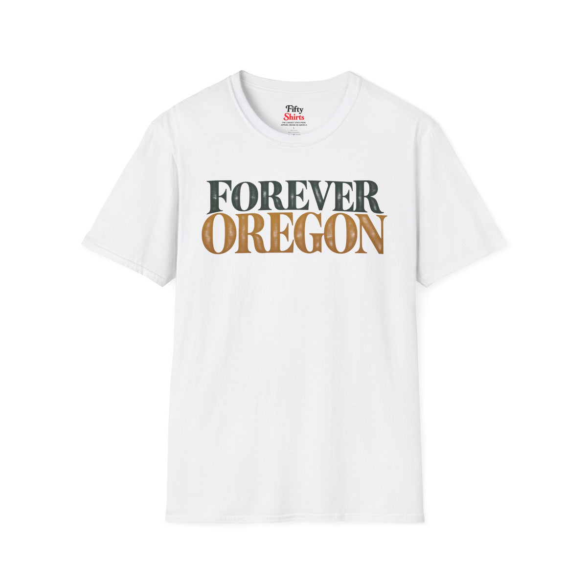 Forever Oregon Unisex Softstyle T Shirt State Name Graphic Tee