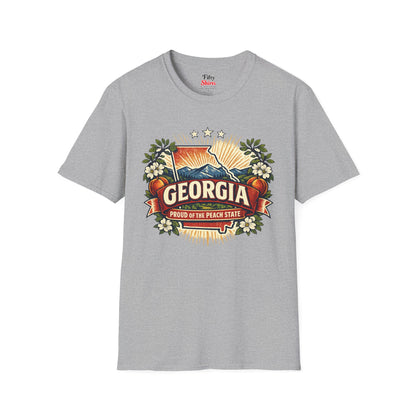 Georgia State Pride Unisex Softstyle T Shirt State Pride Graphic Tee Collections FS03