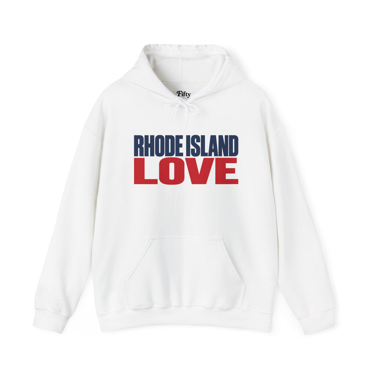 Rhode Island Love Unisex Hoodie State Name Graphic
