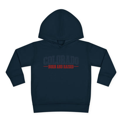 Colorado Born and Raised Classic Western Americana Unisex Toddler Pullover Fleece Hoodie