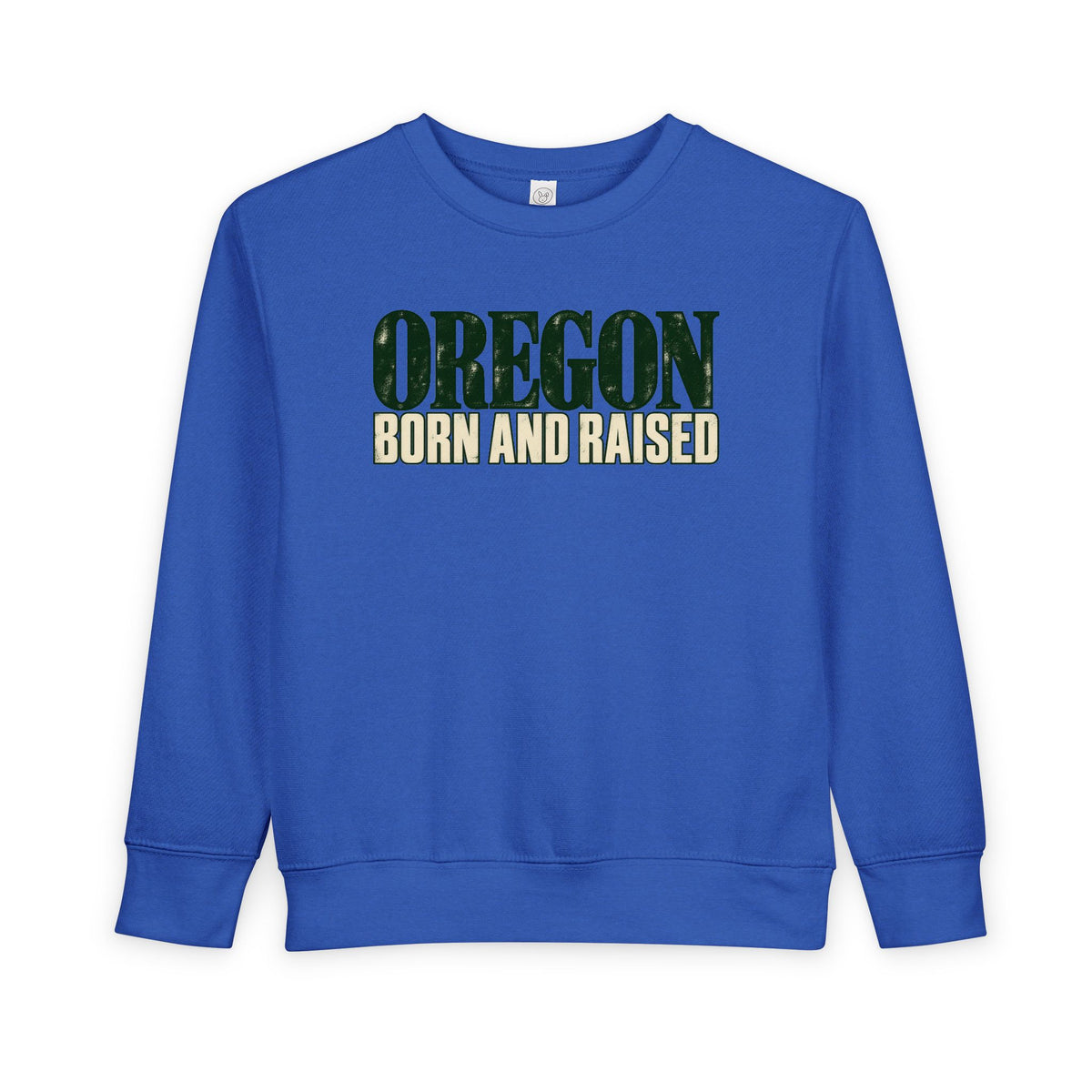 Oregon Born and Raised Premium Heritage Unisex Toddler Sweatshirt