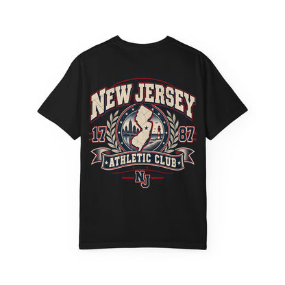 New Jersey Athletic Club Unisex Comfort Color 1717 Streetwear Graphic Tee