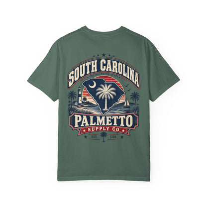South Carolina Palmetto Supply Co Unisex Comfort Color 1717 Streetwear Graphic Tee
