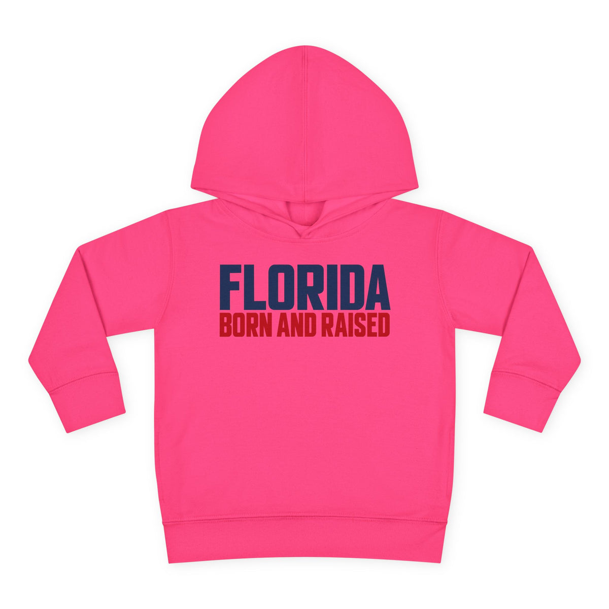 Florida Born and Raised Minimal Luxury Unisex Toddler Pullover Fleece Hoodie