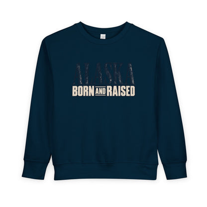 Alaska Born and Raised Premium Heritage Unisex Toddler Sweatshirt