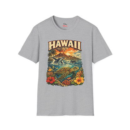 Hawaii Wildlife Unisex Softstyle T Shirt State Pride Graphic Tee Collections FS03