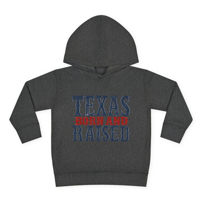 Texas Born and Raised Classic Heritage Unisex Toddler Pullover Fleece Hoodie