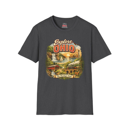 Explore Ohio Unisex Softstyle T Shirt State Pride Graphic Tee Collections FS03