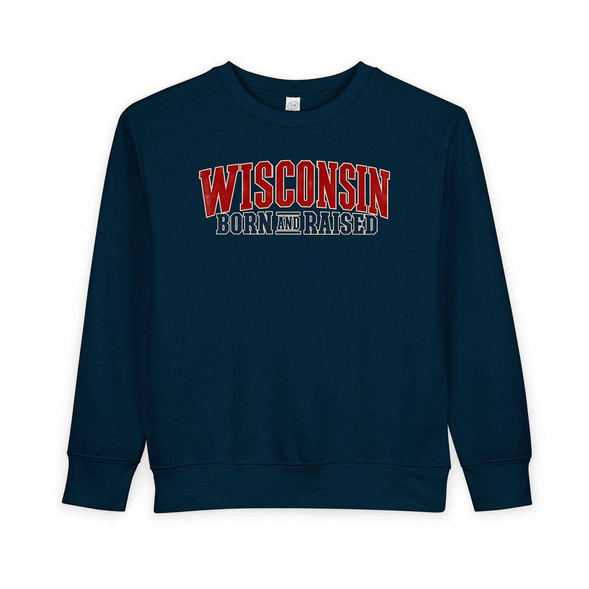 Wisconsin Born and Raised Great Lakes Heritage Unisex Toddler Sweatshirt
