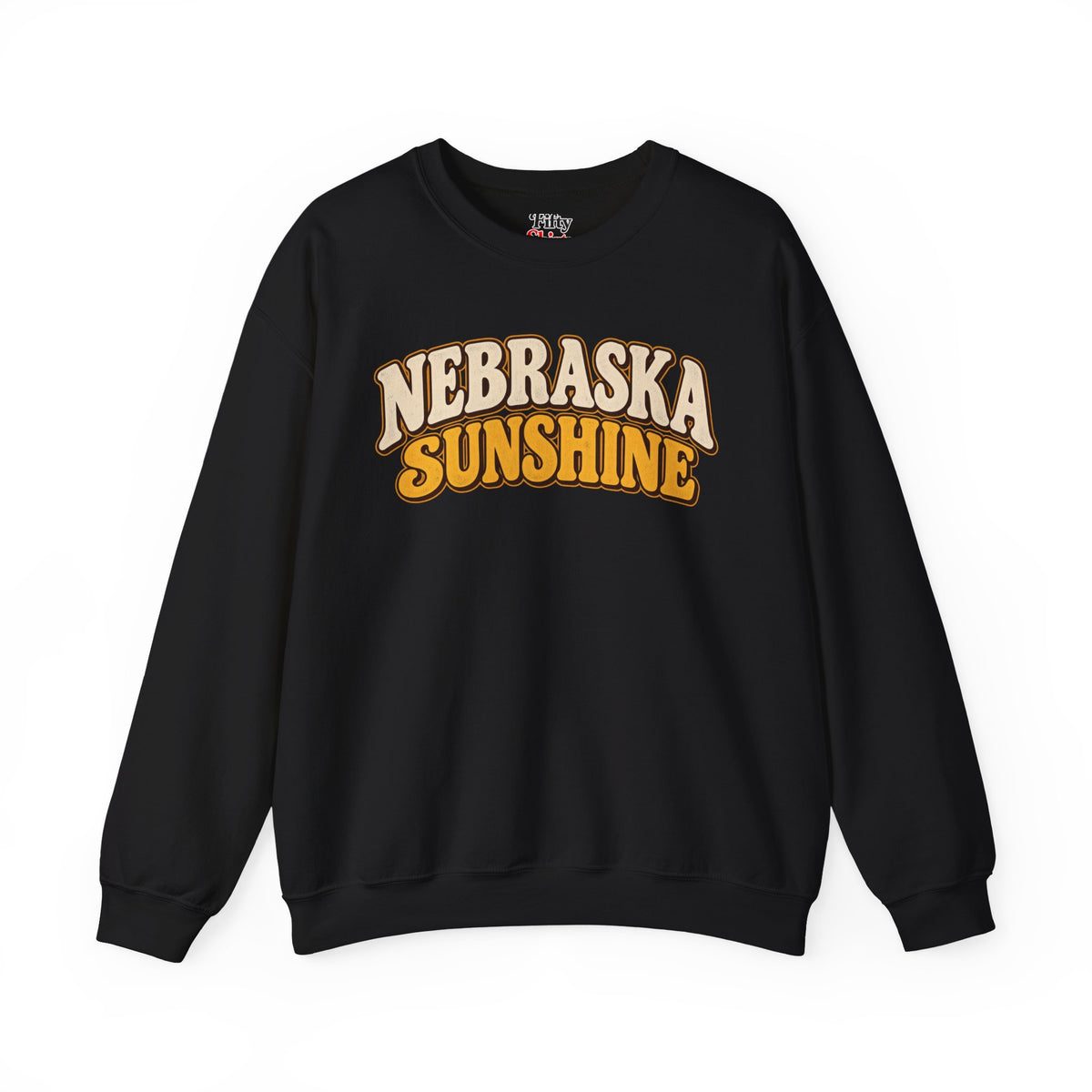 Nebraska Sunshine Unisex Crewneck Sweatshirt State Name Graphic