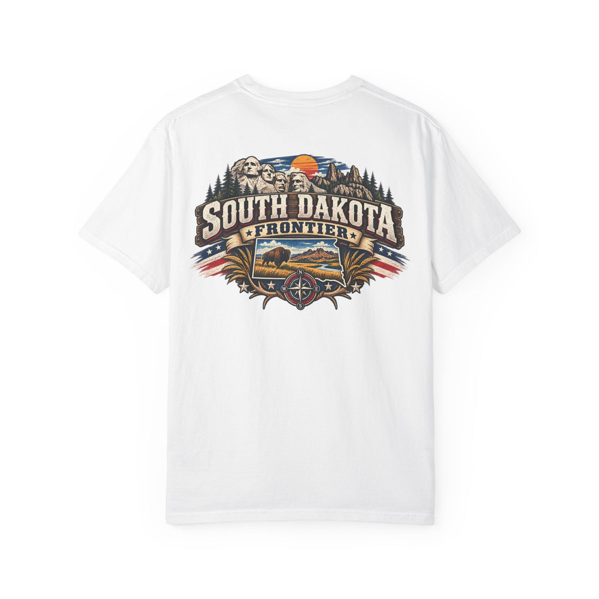 South Dakota Frontier Unisex Comfort Color 1717 Streetwear Graphic Tee