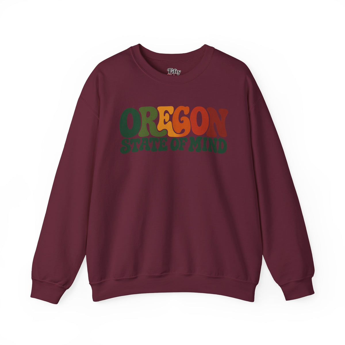 Oregon State of Mind Unisex Crewneck Sweatshirt State Name Graphic