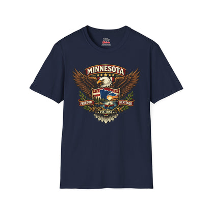 Minnesota Americana Eagle Unisex Softstyle T Shirt State Pride Graphic Tee Collections FS03