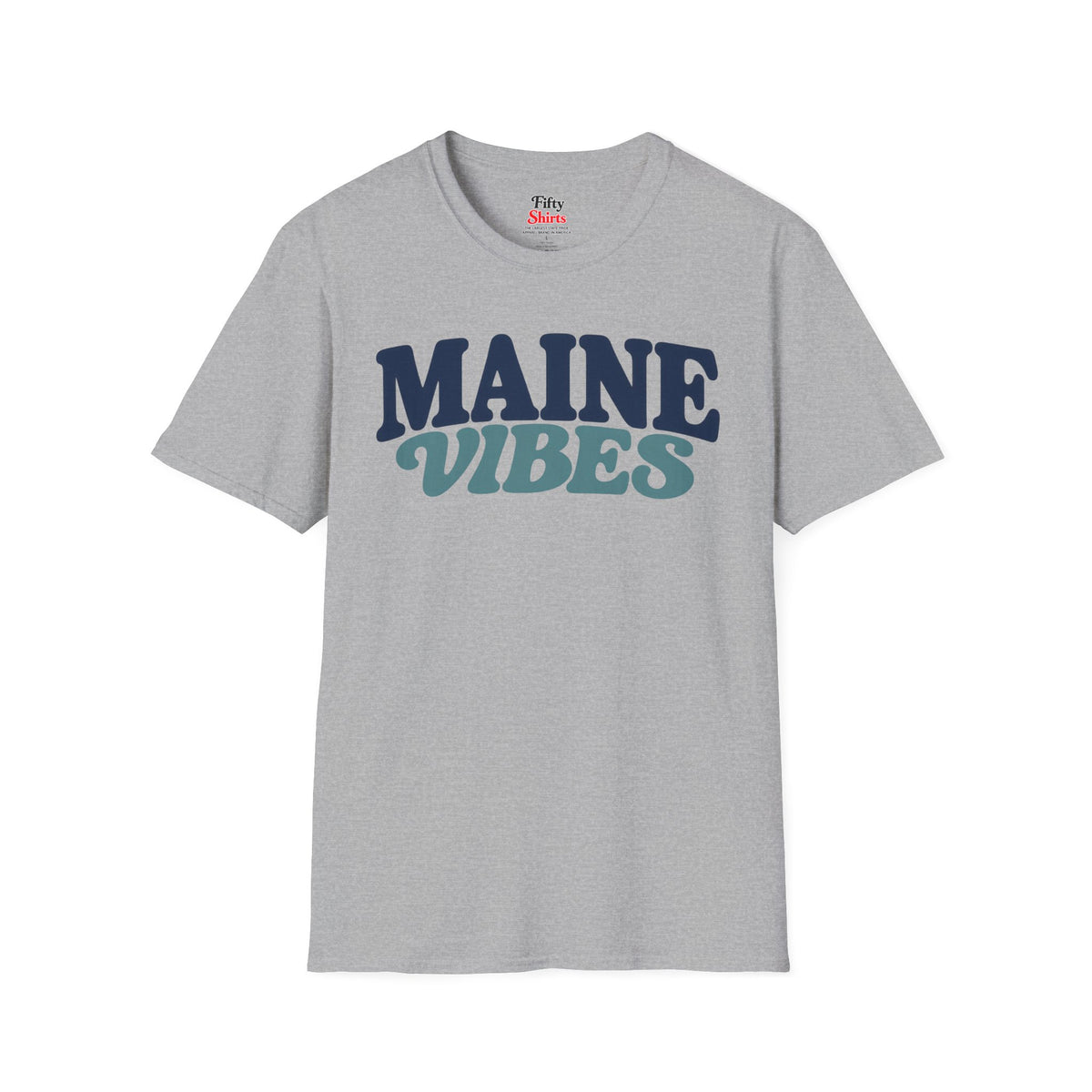 Maine Vibes Unisex Softstyle T Shirt State Name Graphic Tee
