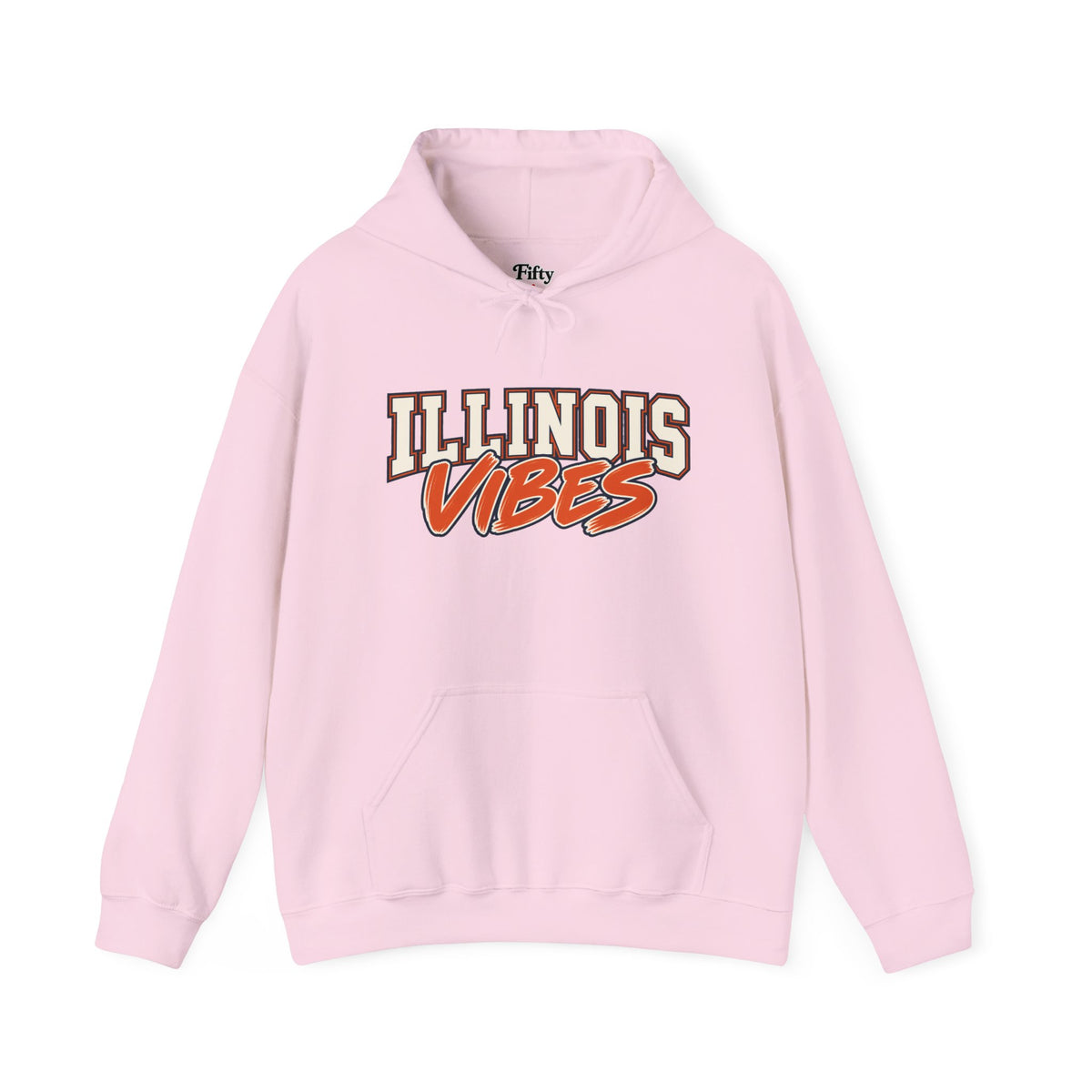 Illinois Vibes Unisex Hoodie State Name Graphic