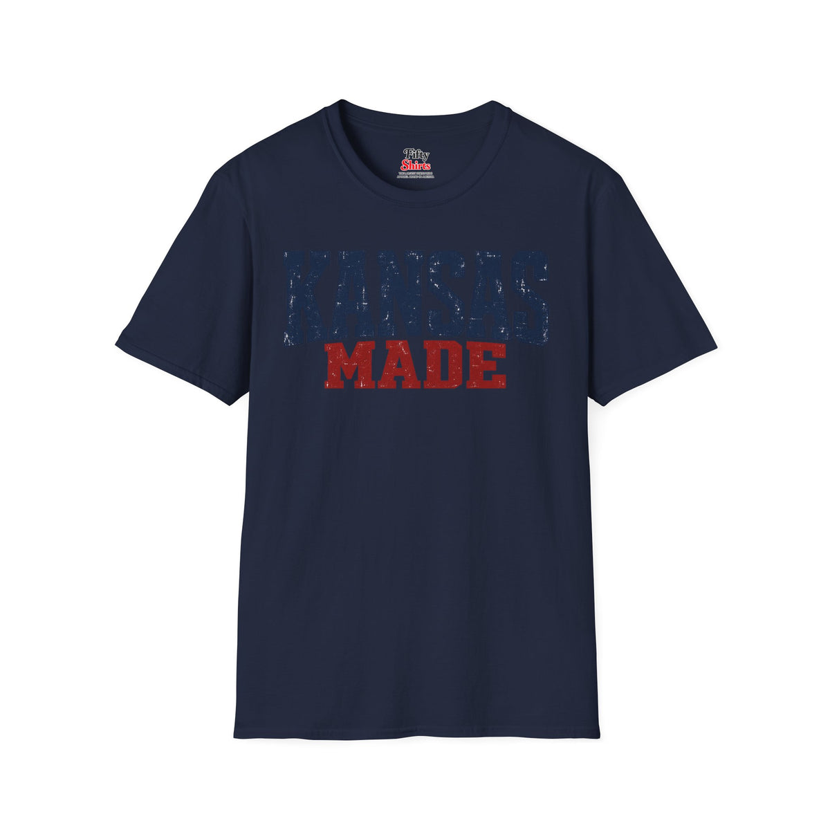 Kansas Made Unisex Softstyle T Shirt State Name Graphic Tee