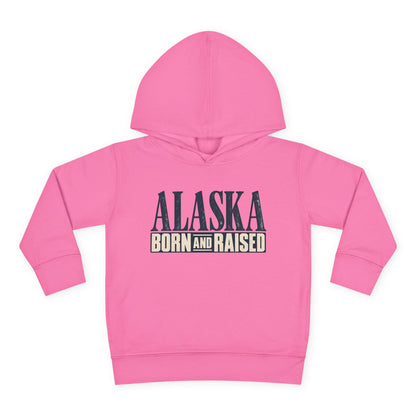 Alaska Born and Raised Premium Heritage Unisex Toddler Pullover Fleece Hoodie