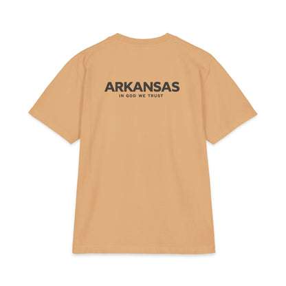 Arkansas All State In God We Trust Unisex Max Heavyweight Short Sleeve