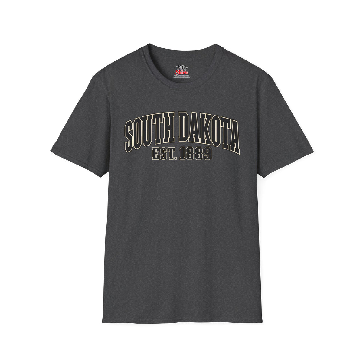 South Dakota Est. 1889 Unisex Softstyle T Shirt State Name Graphic Tee
