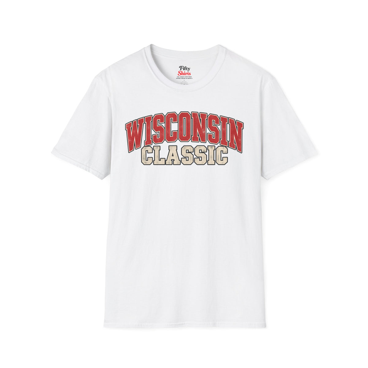 Wisconsin Classic Unisex Softstyle T Shirt State Name Graphic Tee