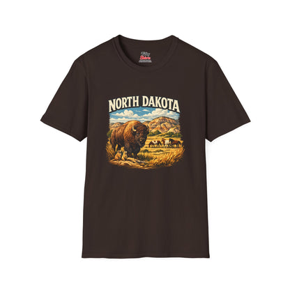 North Dakota Wildlife Unisex Softstyle T Shirt State Pride Graphic Tee Collections FS03