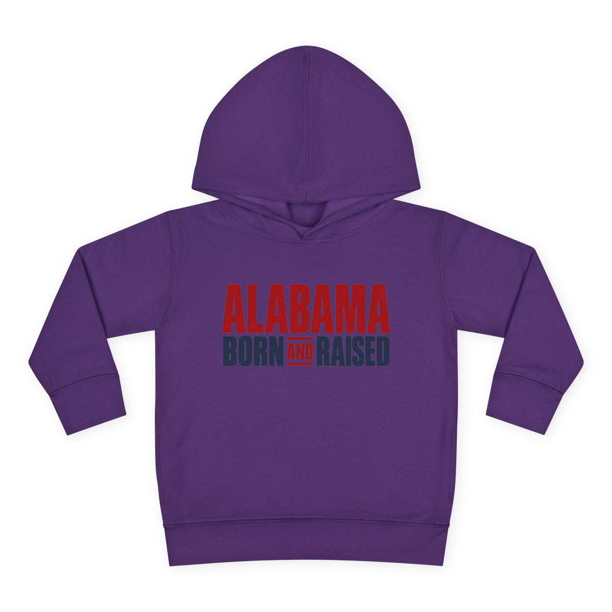 Alabama Born and Raised Minimal Heritage Unisex Toddler Pullover Fleece Hoodie