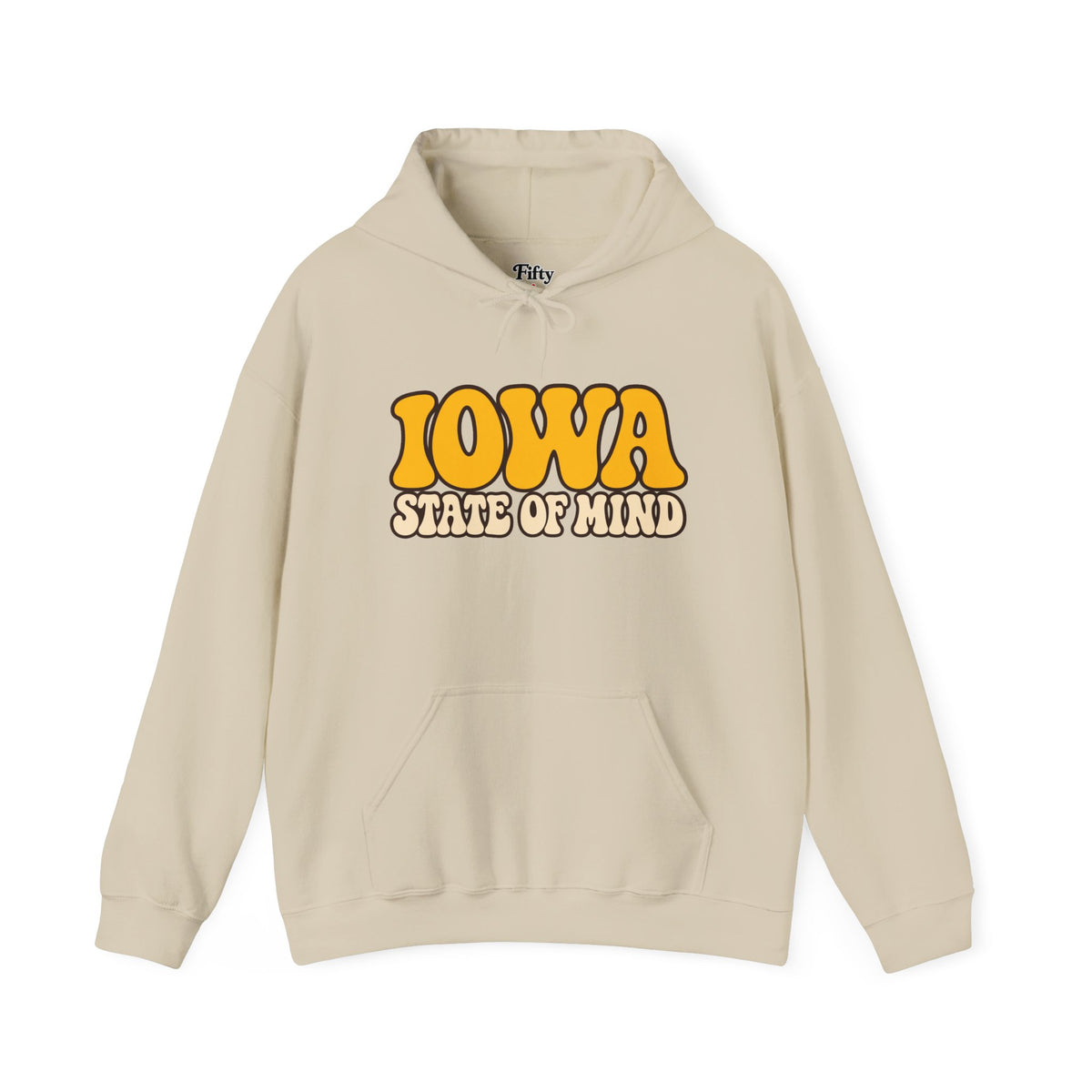 Iowa State of Mind Unisex Hoodie State Name Graphic