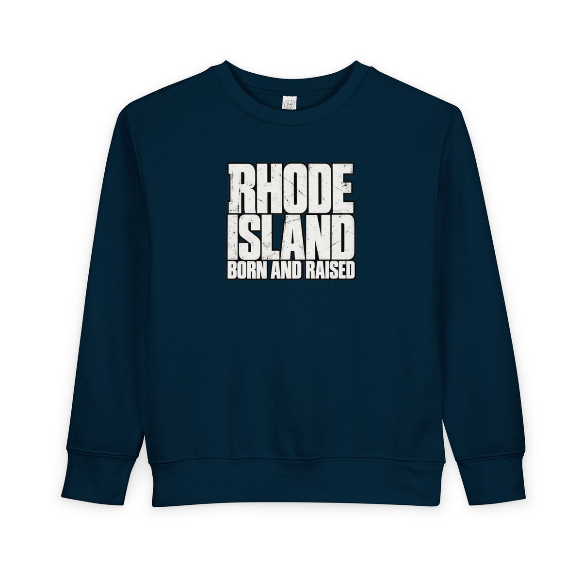 Rhode Island Born and Raised Northeast Streetwear Unisex Toddler Sweatshirt