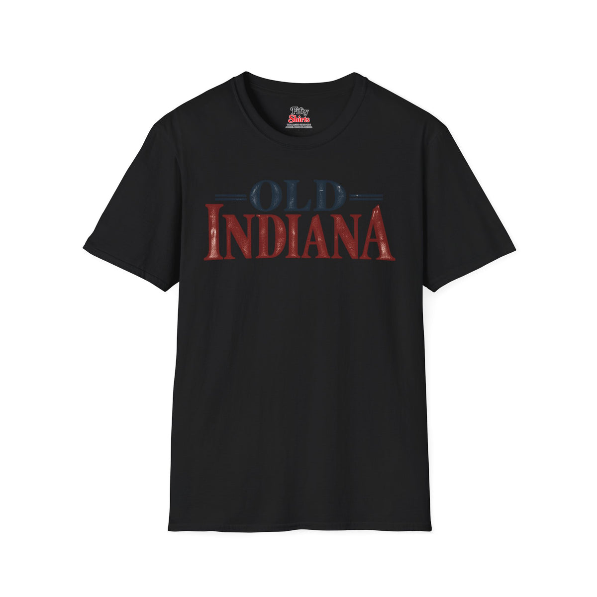 Old Indiana Unisex Softstyle T Shirt State Name Graphic Tee