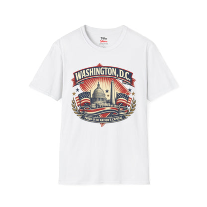 Washington D.C. State Pride Unisex Softstyle T Shirt State Pride Graphic Tee Collections FS03