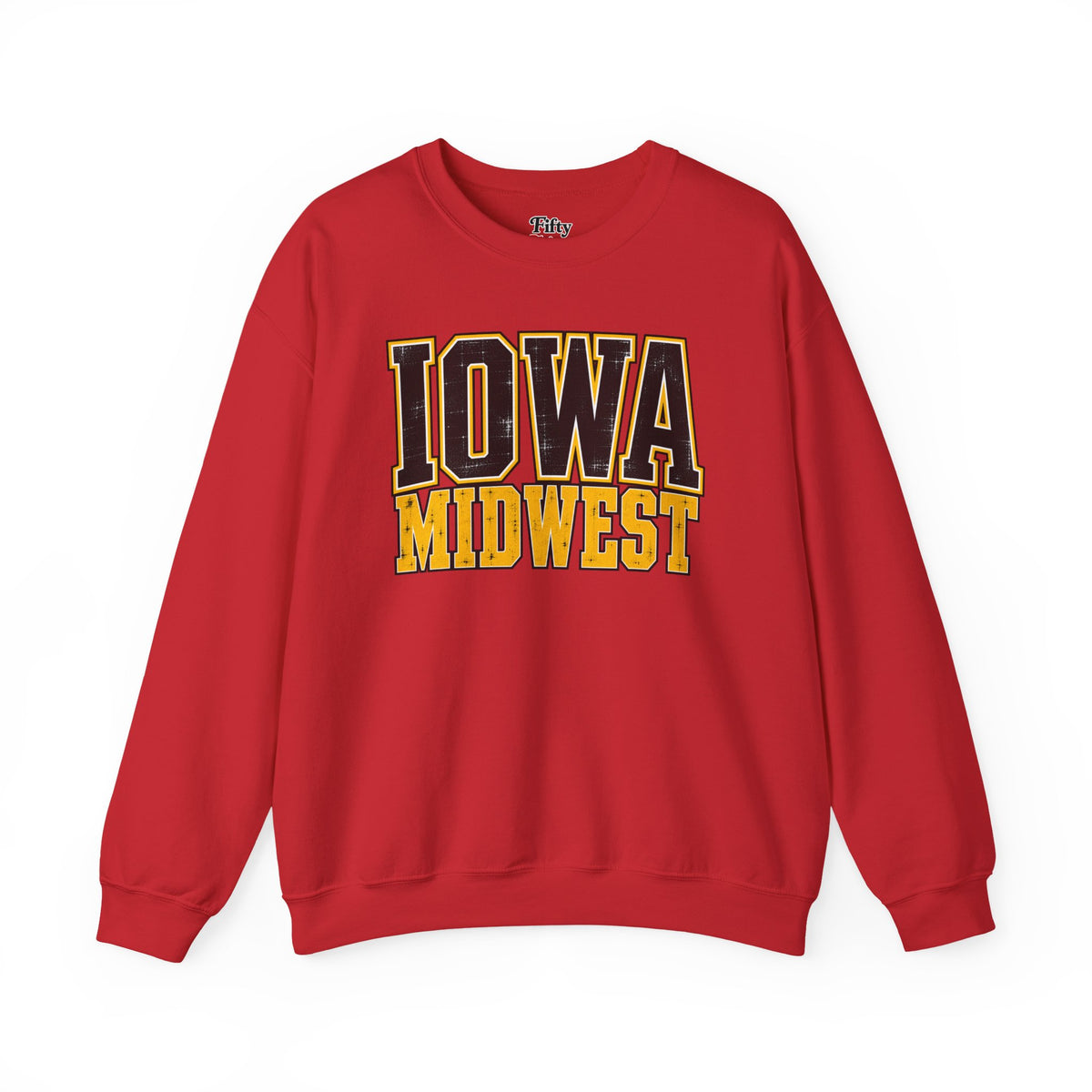 Iowa Midwest Unisex Crewneck Sweatshirt State Name Graphic