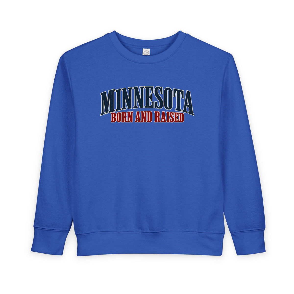Minnesota Born and Raised Luxury Heritage Unisex Toddler Sweatshirt