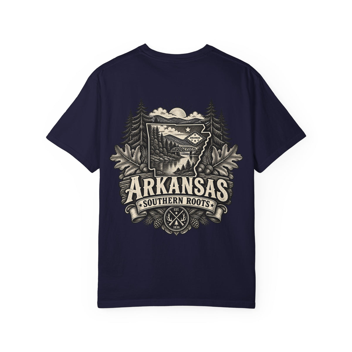 Arkansas Southern Roots Unisex Comfort Color 1717 Streetwear Graphic Tee