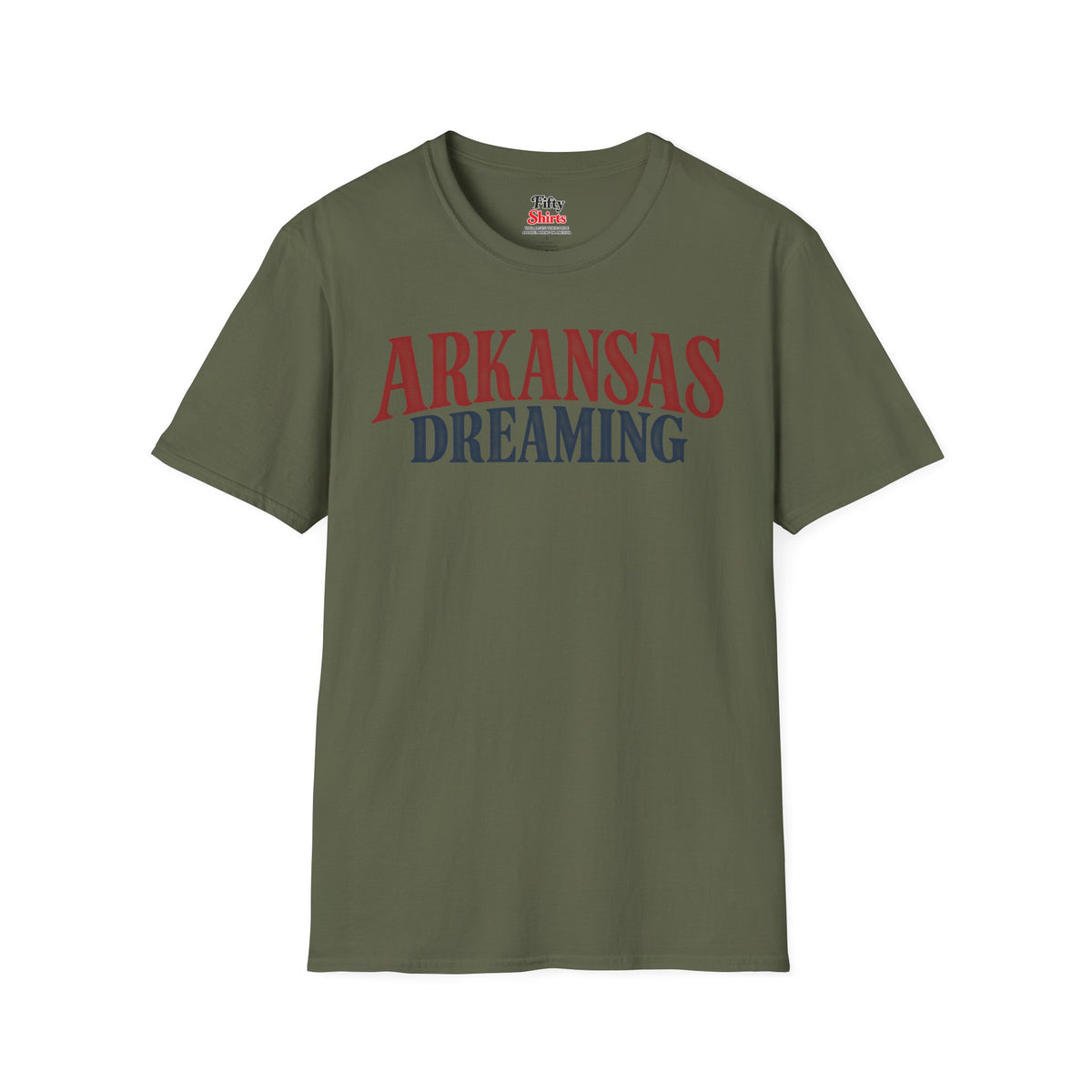 Arkansas Dreaming Unisex Softstyle T Shirt State Name Graphic Tee