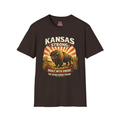 Kansas Strong Unisex Softstyle T Shirt State Pride Graphic Tee Collections FS03
