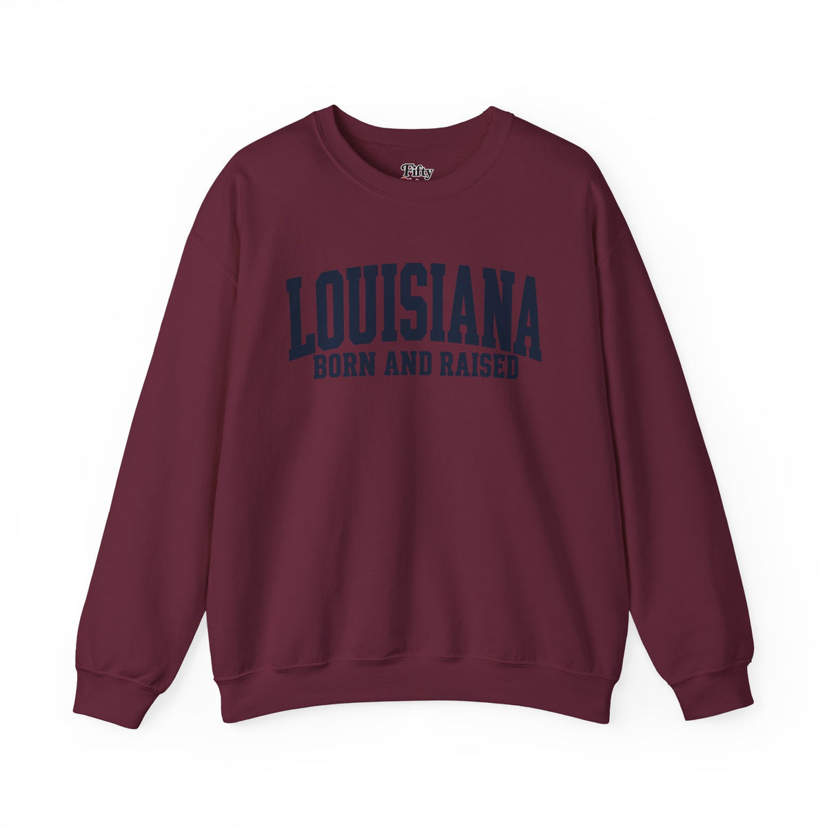 Louisiana Born and Raised Premium Streetwear Unisex Sweatshirt Graphic