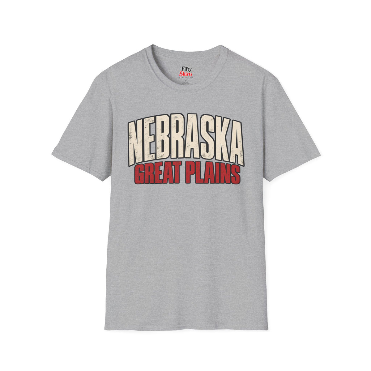 Nebraska Great Plains Unisex Softstyle T Shirt State Name Graphic Tee