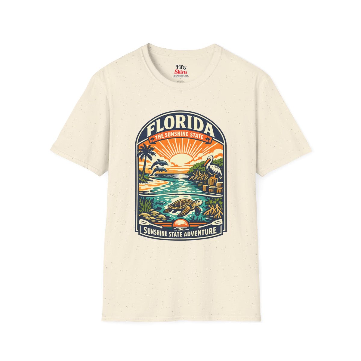 Florida Sunshine State Unisex Softstyle T Shirt State Pride Graphic Tee Collections FS03