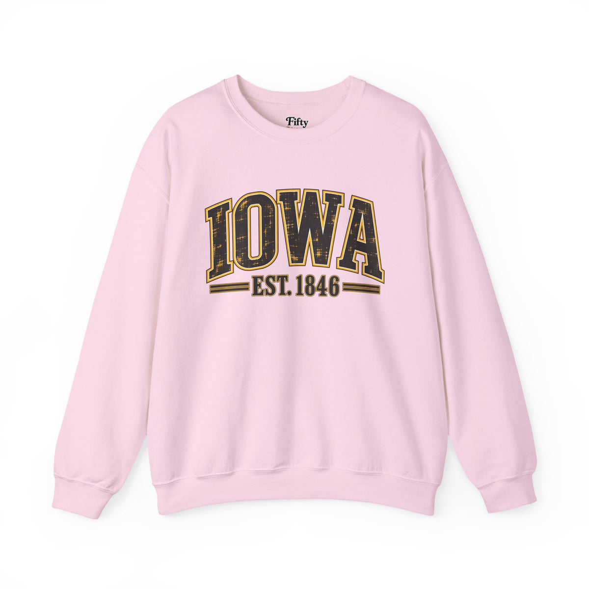 Iowa Est 1846 Unisex Crewneck Sweatshirt State Name Graphic