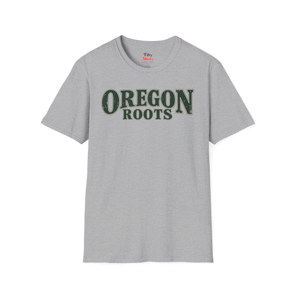 Oregon Roots Unisex Softstyle T Shirt State Name Graphic Tee