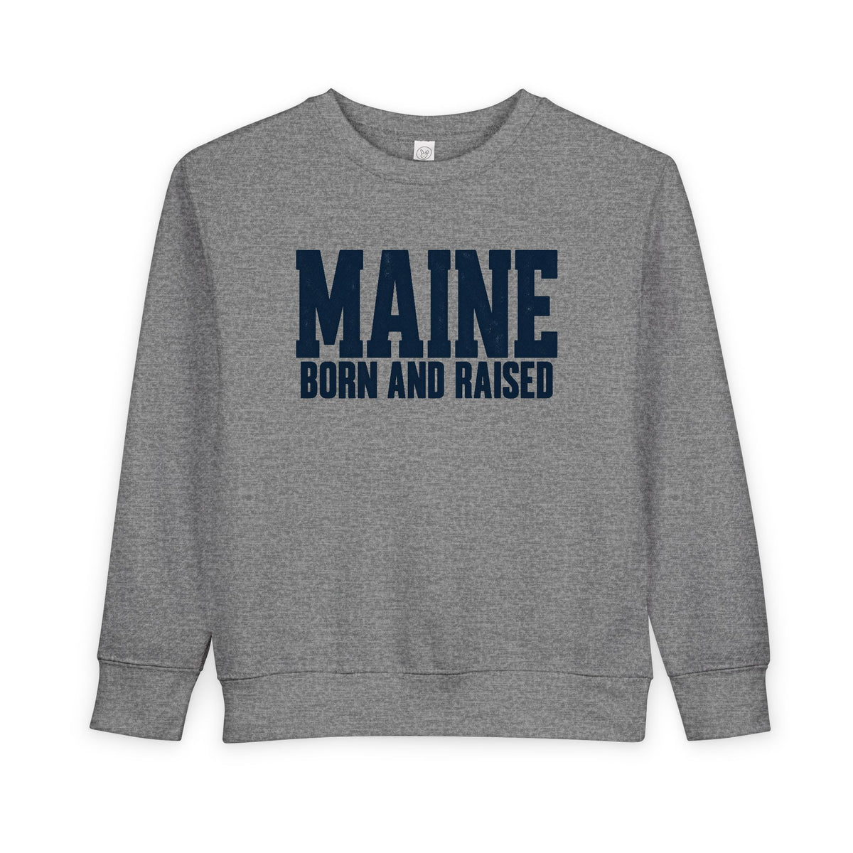 Maine Born and Raised Modern New England Unisex Toddler Sweatshirt