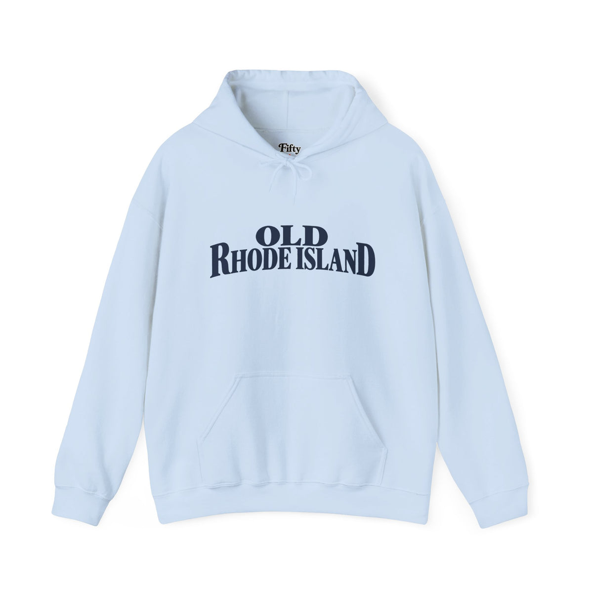 Old Rhode Island Unisex Hoodie State Name Graphic