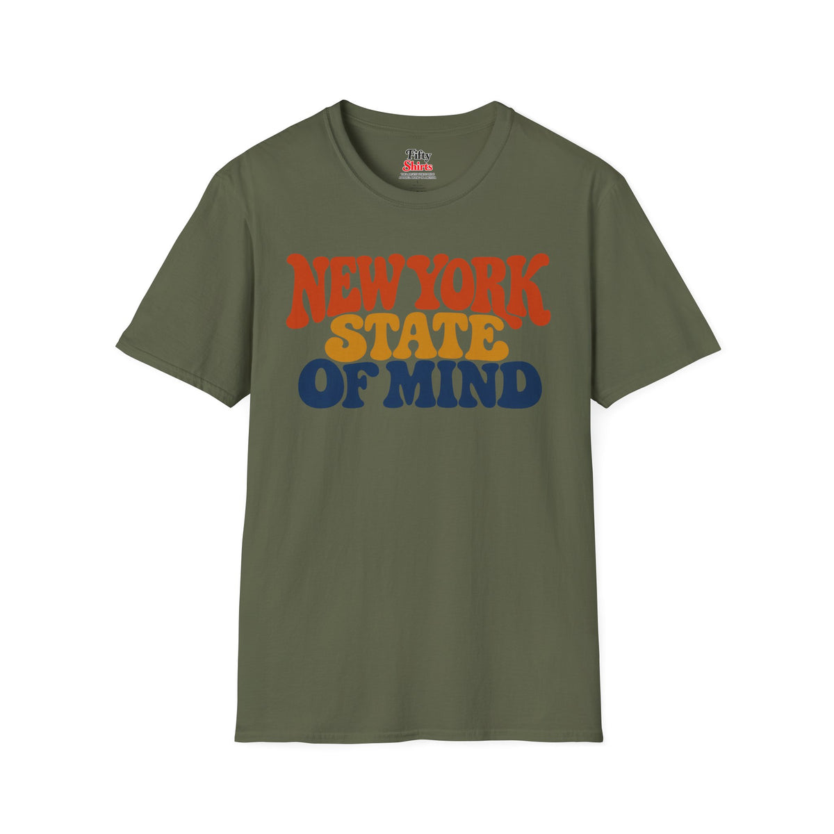 New York State Of Mind Unisex Softstyle T Shirt State Name Graphic Tee